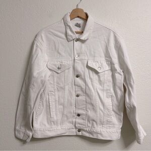 VTG M.T.C White 100% Cotton Denim Jacket, Size S